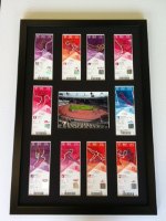Framed olympic tickets